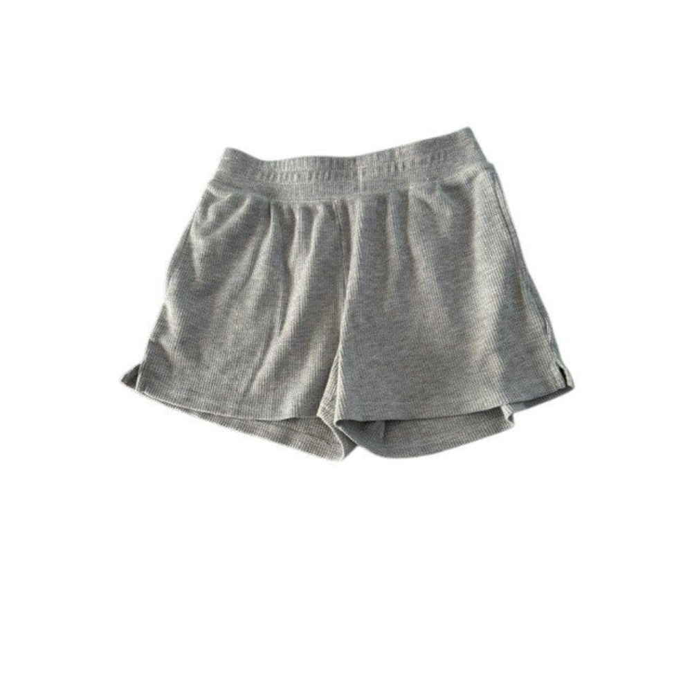 NWOT Olive + Oak Gray Waffle Knit Lounge Shorts Women's S Pockets